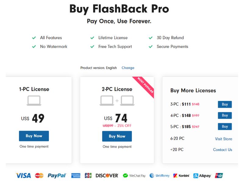 FlashBack_Pricing